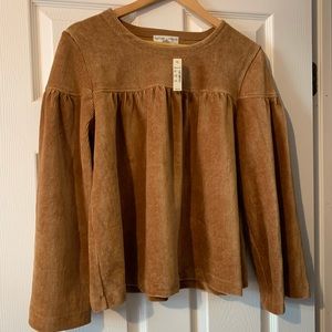 Madewell Texture & Thread Corduroy Swing Long Top